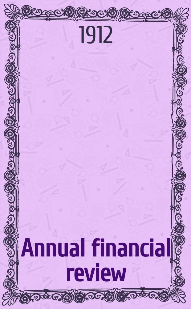 Annual financial review