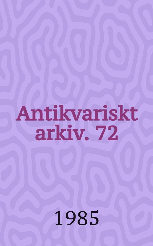 Antikvariskt arkiv. 72 : Jordan Målare. Johannes Snickares altarskåp i Östra Ryds kyrka, Uppland