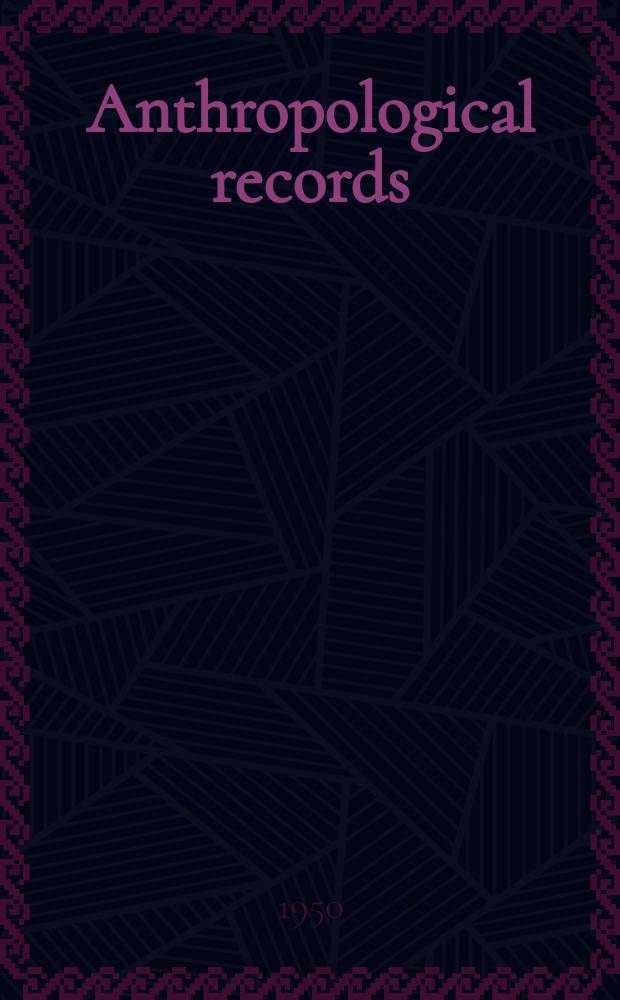Anthropological records
