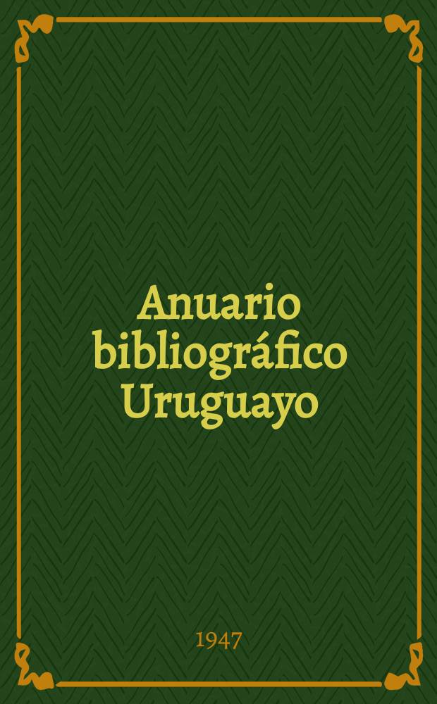 Anuario bibliográfico Uruguayo