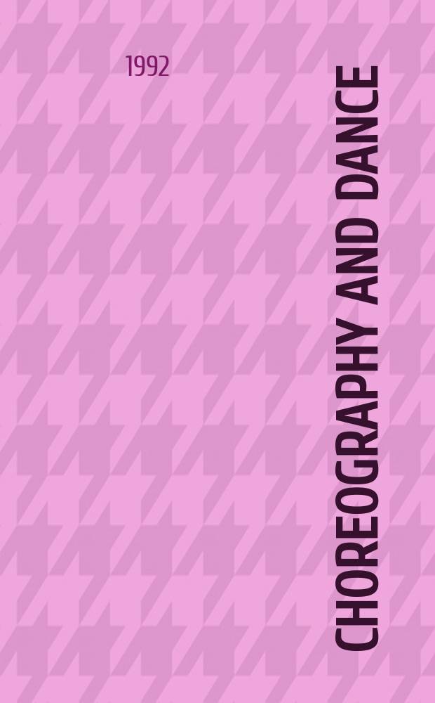 Choreography and dance : An intern. j. Vol.2, Pt.2 : Hanya Holm