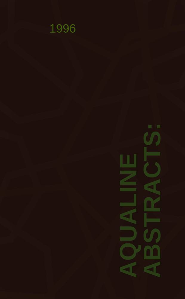 Aqualine abstracts : (Formerly WRC information) Publ. bi-weekly on behalf of the Water research centre. Vol.12, №9