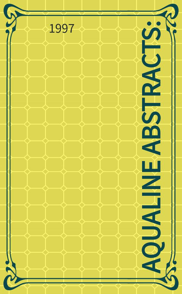 Aqualine abstracts : (Formerly WRC information) Publ. bi-weekly on behalf of the Water research centre. Vol.13, №7