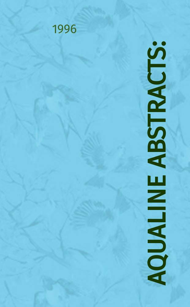Aqualine abstracts : (Formerly WRC information) Publ. bi-weekly on behalf of the Water research centre. Vol.12, №10