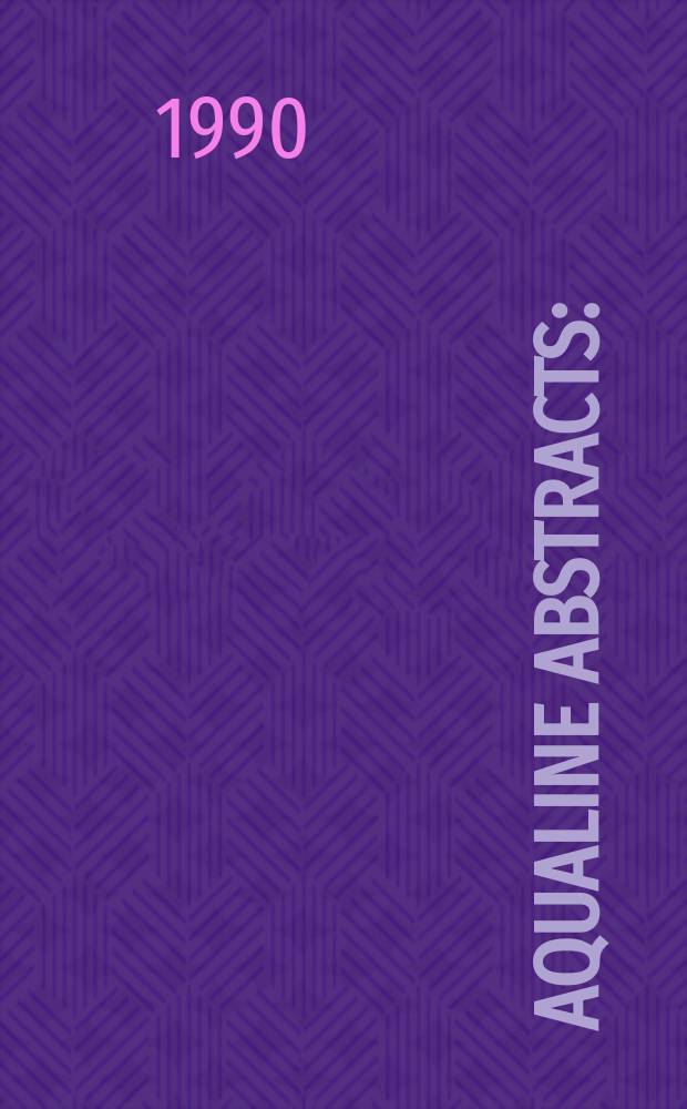 Aqualine abstracts : (Formerly WRC information) Publ. bi-weekly on behalf of the Water research centre. Vol.6, №7