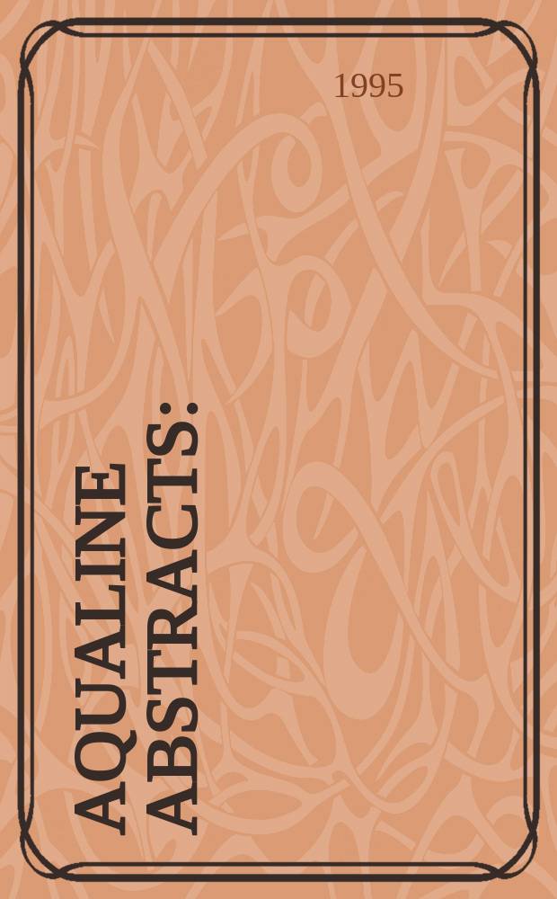 Aqualine abstracts : (Formerly WRC information) Publ. bi-weekly on behalf of the Water research centre. Vol.11, Указатель