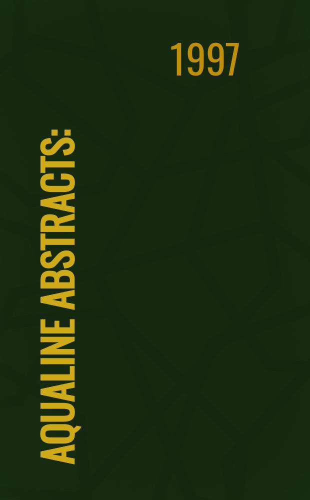 Aqualine abstracts : (Formerly WRC information) Publ. bi-weekly on behalf of the Water research centre. Vol.13, №10