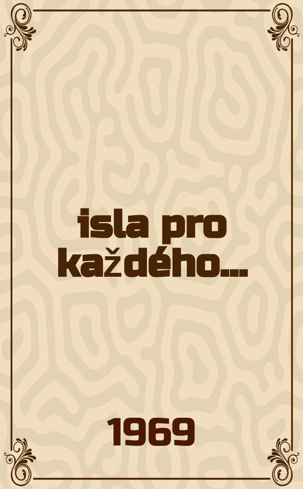 Čisla pro každého ...