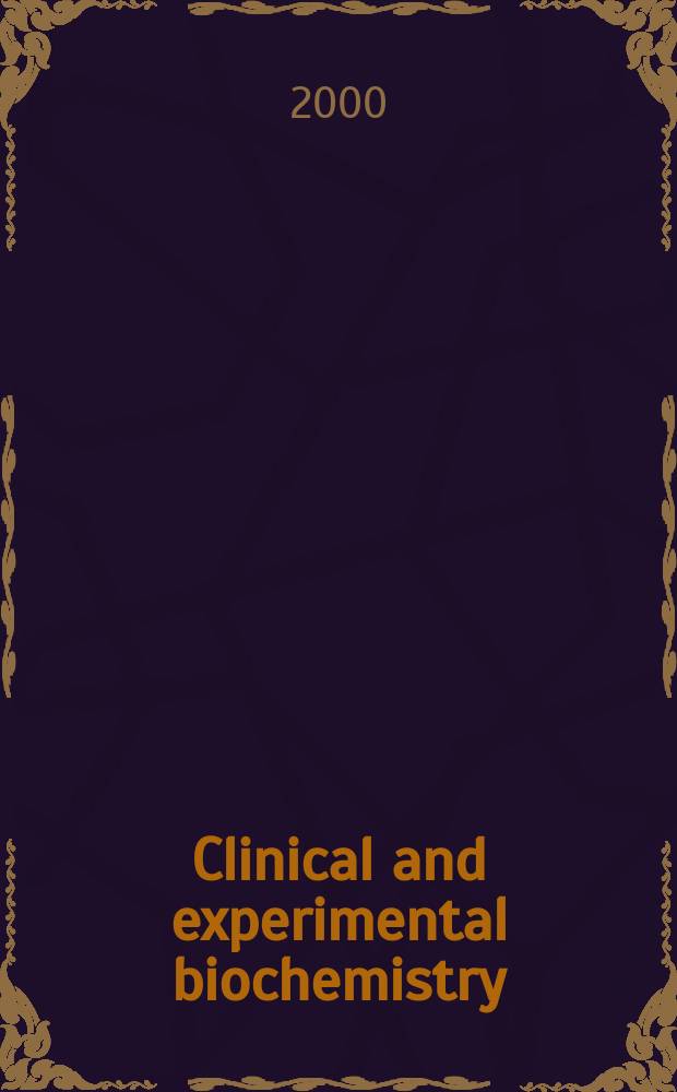 Clinical and experimental biochemistry : Current awareness from Excerpta med. Excerpta med. Sect.29. Vol.125, №6