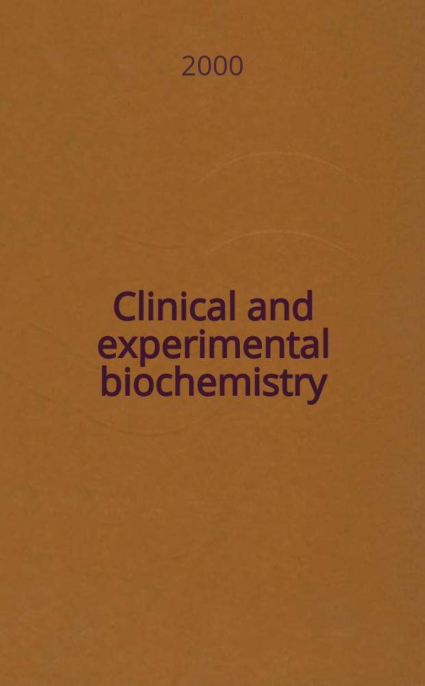 Clinical and experimental biochemistry : Current awareness from Excerpta med. Excerpta med. Sect.29. Vol.125, №10