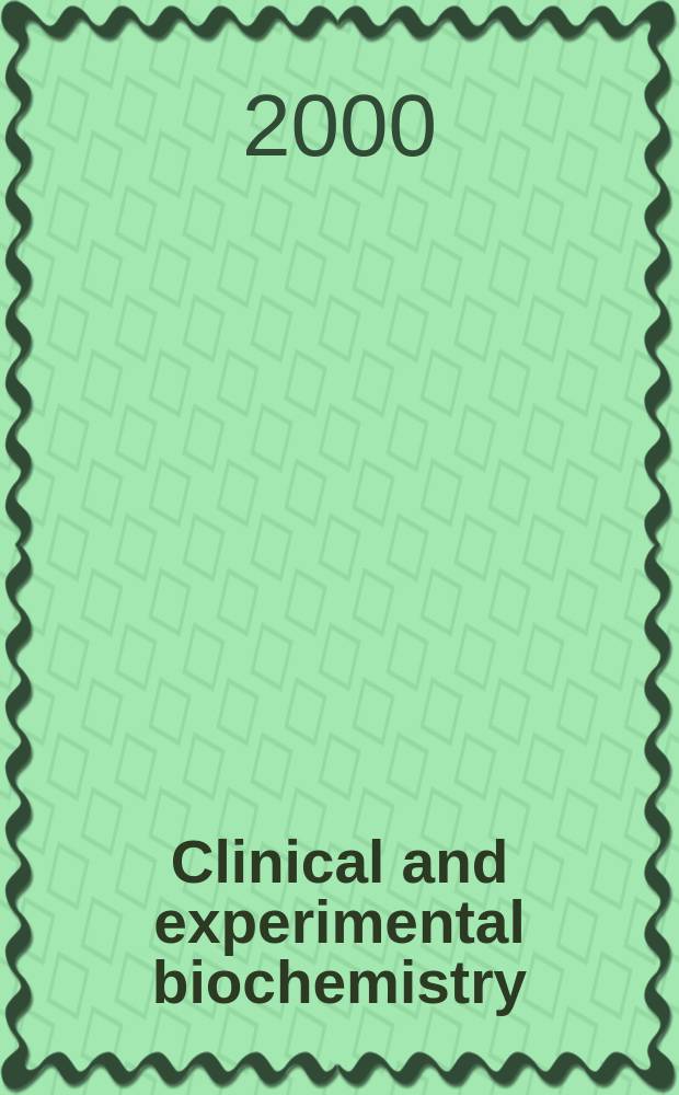 Clinical and experimental biochemistry : Current awareness from Excerpta med. Excerpta med. Sect.29. Vol.126, №10