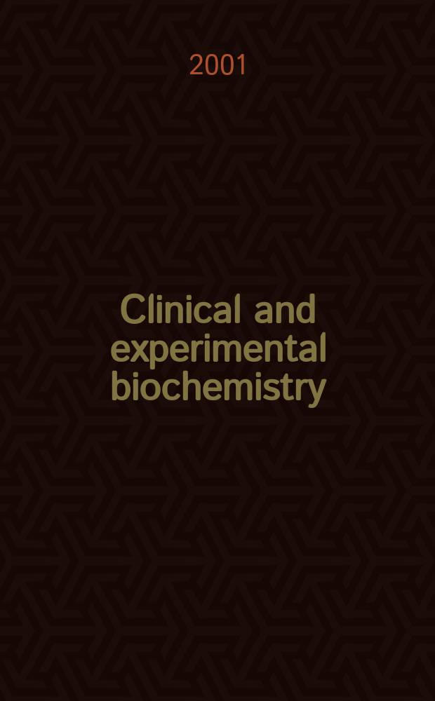 Clinical and experimental biochemistry : Current awareness from Excerpta med. Excerpta med. Sect.29. Vol.129, №3