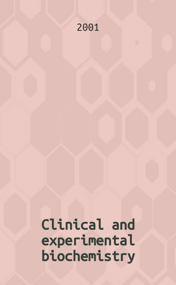 Clinical and experimental biochemistry : Current awareness from Excerpta med. Excerpta med. Sect.29. Vol.129, №6
