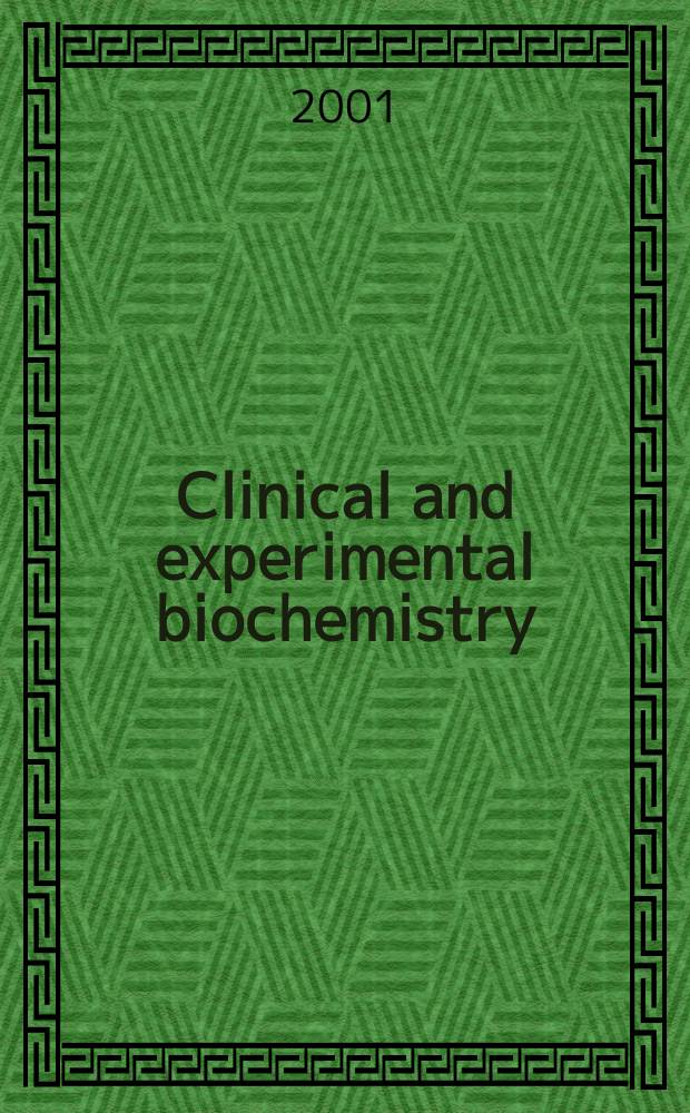 Clinical and experimental biochemistry : Current awareness from Excerpta med. Excerpta med. Sect.29. Vol.129, №7