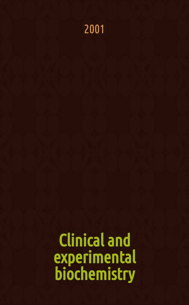 Clinical and experimental biochemistry : Current awareness from Excerpta med. Excerpta med. Sect.29. Vol.131, №9