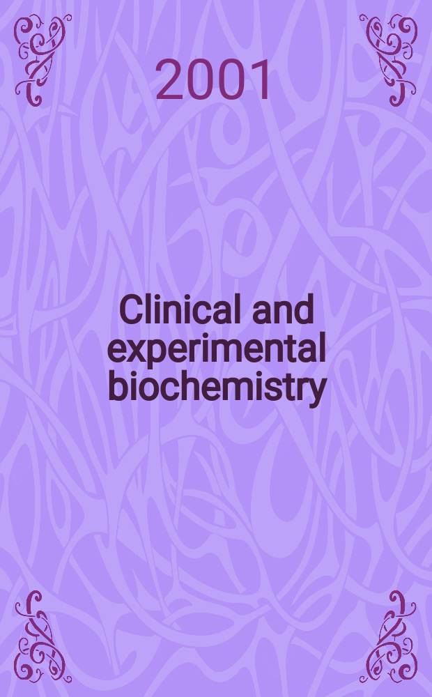 Clinical and experimental biochemistry : Current awareness from Excerpta med. Excerpta med. Sect.29. Vol.132, №6