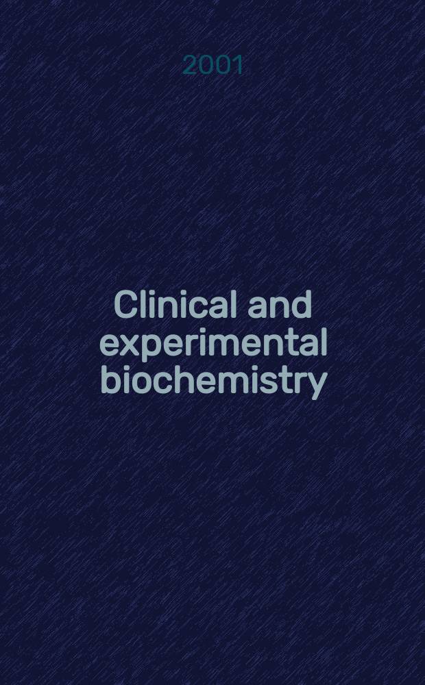 Clinical and experimental biochemistry : Current awareness from Excerpta med. Excerpta med. Sect.29. Vol.132, №10