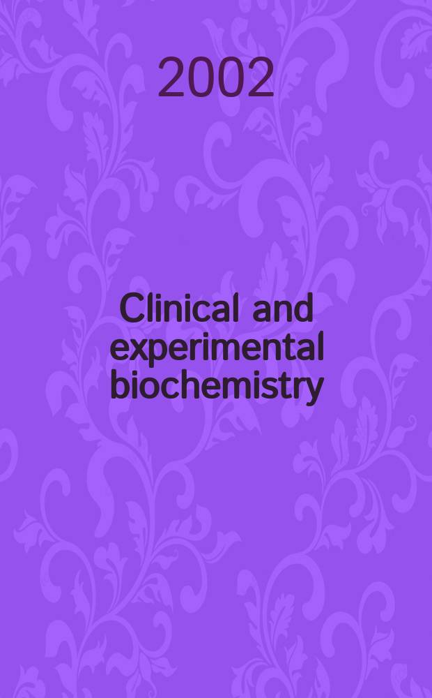 Clinical and experimental biochemistry : Current awareness from Excerpta med. Excerpta med. Sect.29. Vol.136, №6