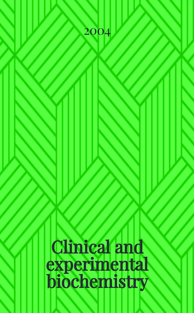 Clinical and experimental biochemistry : Current awareness from Excerpta med. Excerpta med. Sect.29. Vol.141, №4