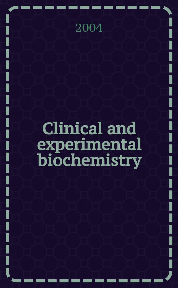 Clinical and experimental biochemistry : Current awareness from Excerpta med. Excerpta med. Sect.29. Vol.144, №7