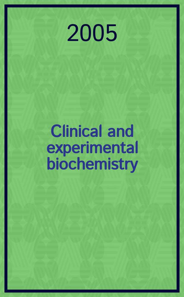 Clinical and experimental biochemistry : Current awareness from Excerpta med. Excerpta med. Sect.29. Vol.146, №3