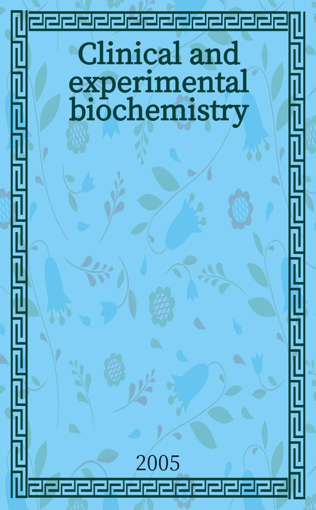 Clinical and experimental biochemistry : Current awareness from Excerpta med. Excerpta med. Sect.29. Vol.146, №5