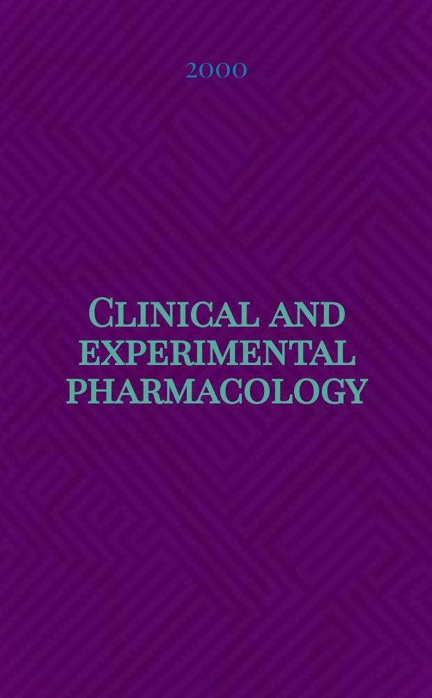Clinical and experimental pharmacology : Current awareness from Excerpta med. Excerpta med. Sect. 30. Vol.110, №3