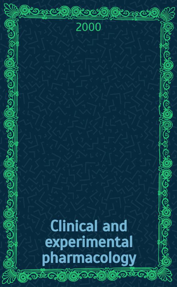 Clinical and experimental pharmacology : Current awareness from Excerpta med. Excerpta med. Sect. 30. Vol.111, №7