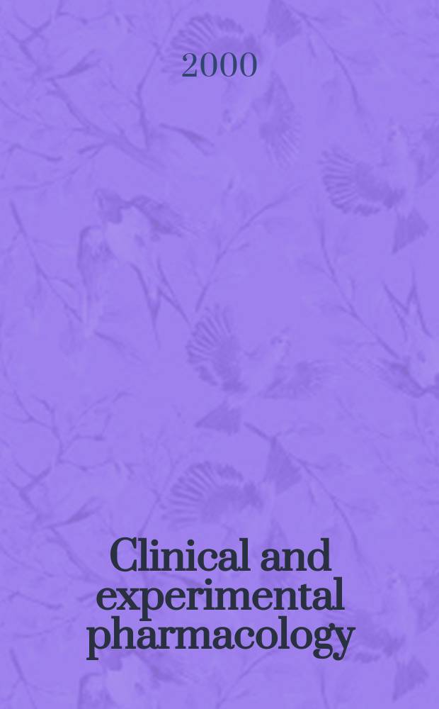 Clinical and experimental pharmacology : Current awareness from Excerpta med. Excerpta med. Sect. 30. Vol.113, №3