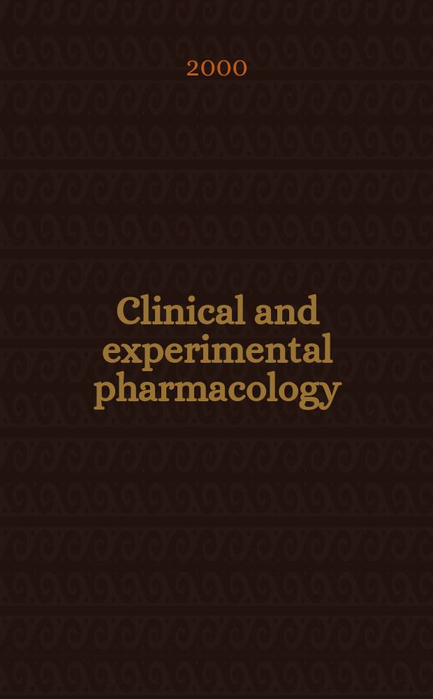 Clinical and experimental pharmacology : Current awareness from Excerpta med. Excerpta med. Sect. 30. Vol.113, №7