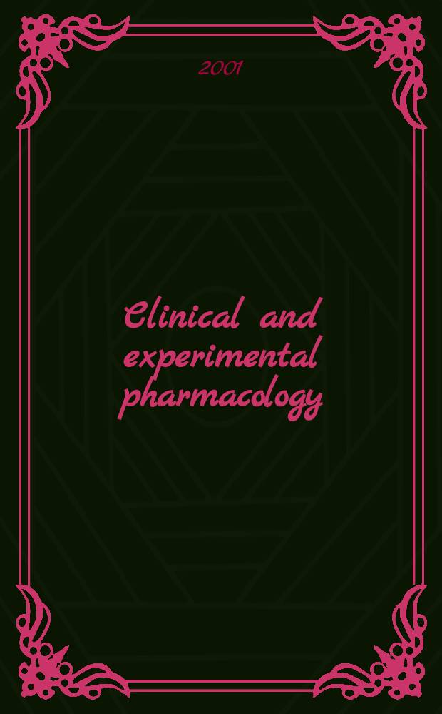 Clinical and experimental pharmacology : Current awareness from Excerpta med. Excerpta med. Sect. 30. Vol.114, №7