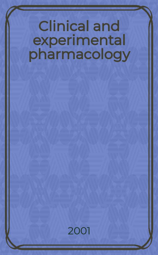 Clinical and experimental pharmacology : Current awareness from Excerpta med. Excerpta med. Sect. 30. Vol.114, №8