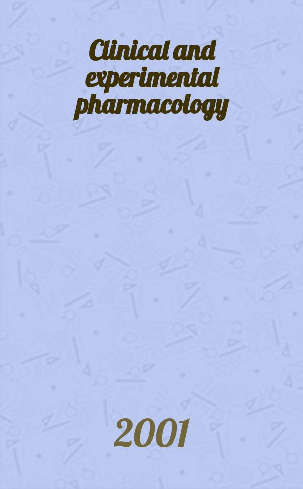 Clinical and experimental pharmacology : Current awareness from Excerpta med. Excerpta med. Sect. 30. Vol.115, №1