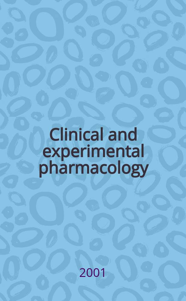 Clinical and experimental pharmacology : Current awareness from Excerpta med. Excerpta med. Sect. 30. Vol.115, №8