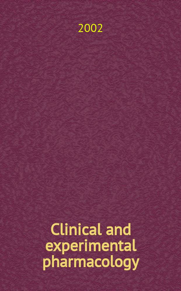 Clinical and experimental pharmacology : Current awareness from Excerpta med. Excerpta med. Sect. 30. Vol.118, №8