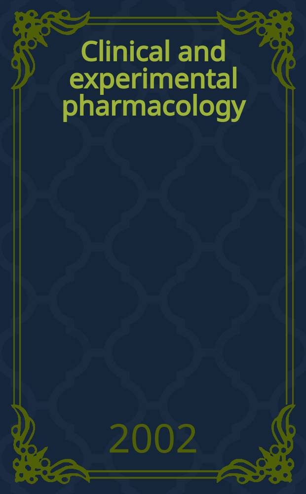 Clinical and experimental pharmacology : Current awareness from Excerpta med. Excerpta med. Sect. 30. Vol.119, №1