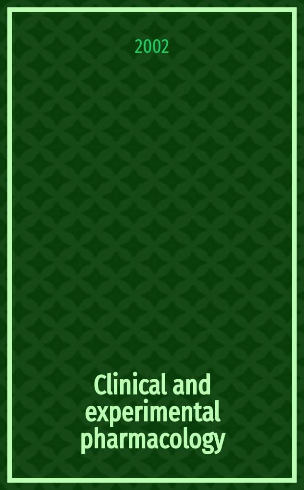 Clinical and experimental pharmacology : Current awareness from Excerpta med. Excerpta med. Sect. 30. Vol.120, №1