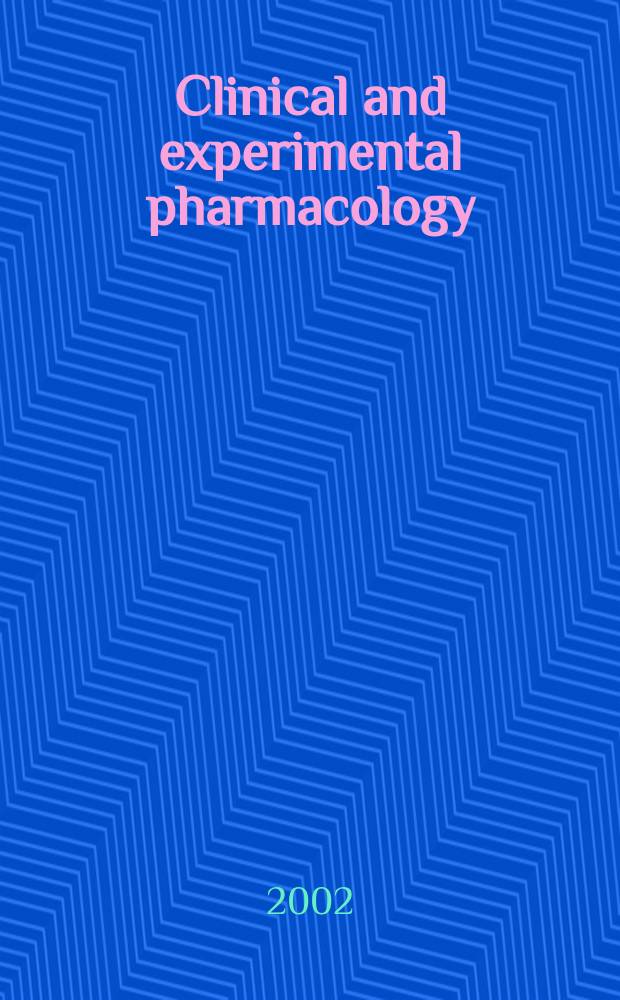 Clinical and experimental pharmacology : Current awareness from Excerpta med. Excerpta med. Sect. 30. Vol.120, №4