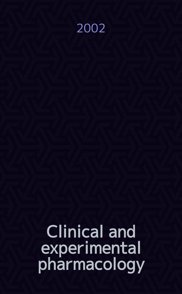 Clinical and experimental pharmacology : Current awareness from Excerpta med. Excerpta med. Sect. 30. Vol.121, №1