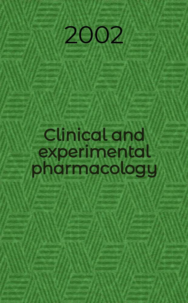 Clinical and experimental pharmacology : Current awareness from Excerpta med. Excerpta med. Sect. 30. Vol.121, №4