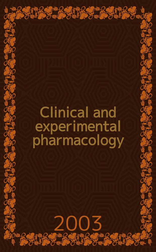 Clinical and experimental pharmacology : Current awareness from Excerpta med. Excerpta med. Sect. 30. Vol.122, №3