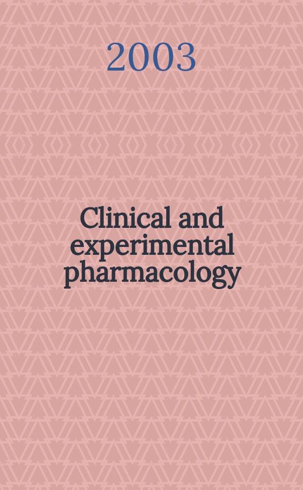 Clinical and experimental pharmacology : Current awareness from Excerpta med. Excerpta med. Sect. 30. Vol.122, №6