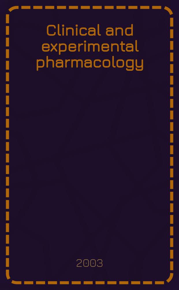 Clinical and experimental pharmacology : Current awareness from Excerpta med. Excerpta med. Sect. 30. Vol.123, №2