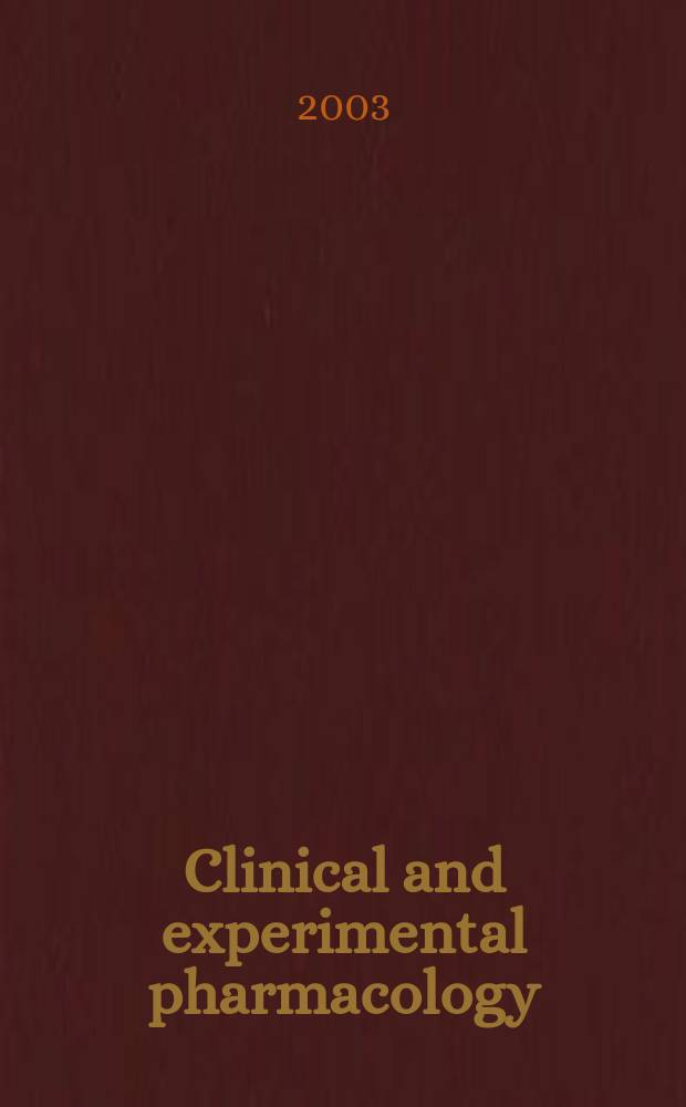 Clinical and experimental pharmacology : Current awareness from Excerpta med. Excerpta med. Sect. 30. Vol.123, №4