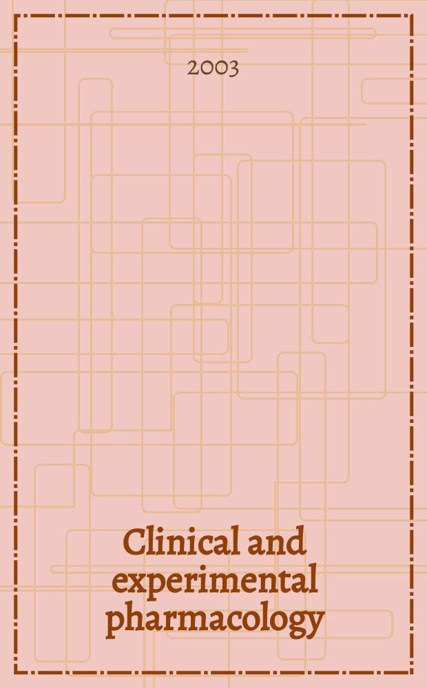 Clinical and experimental pharmacology : Current awareness from Excerpta med. Excerpta med. Sect. 30. Vol.124, №4