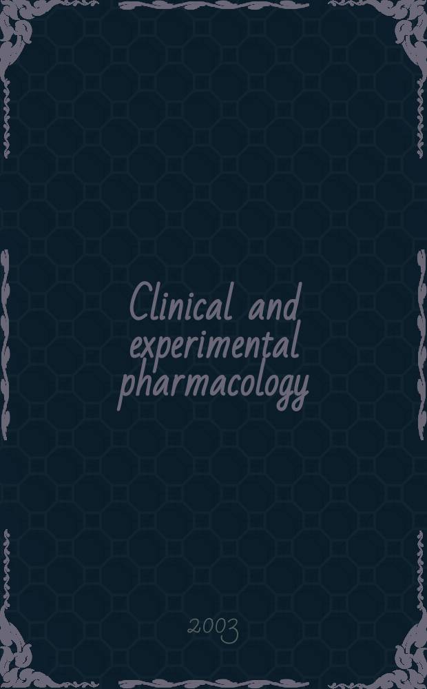 Clinical and experimental pharmacology : Current awareness from Excerpta med. Excerpta med. Sect. 30. Vol.124, №7
