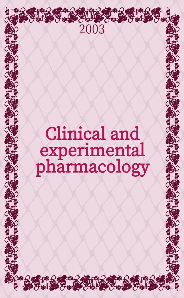Clinical and experimental pharmacology : Current awareness from Excerpta med. Excerpta med. Sect. 30. Vol.125, №5
