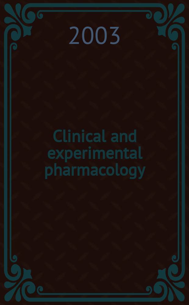 Clinical and experimental pharmacology : Current awareness from Excerpta med. Excerpta med. Sect. 30. Vol.125, №8