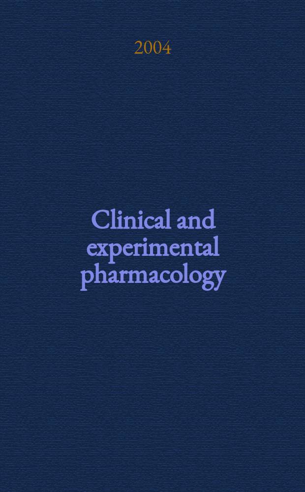 Clinical and experimental pharmacology : Current awareness from Excerpta med. Excerpta med. Sect. 30. Vol.127, №5