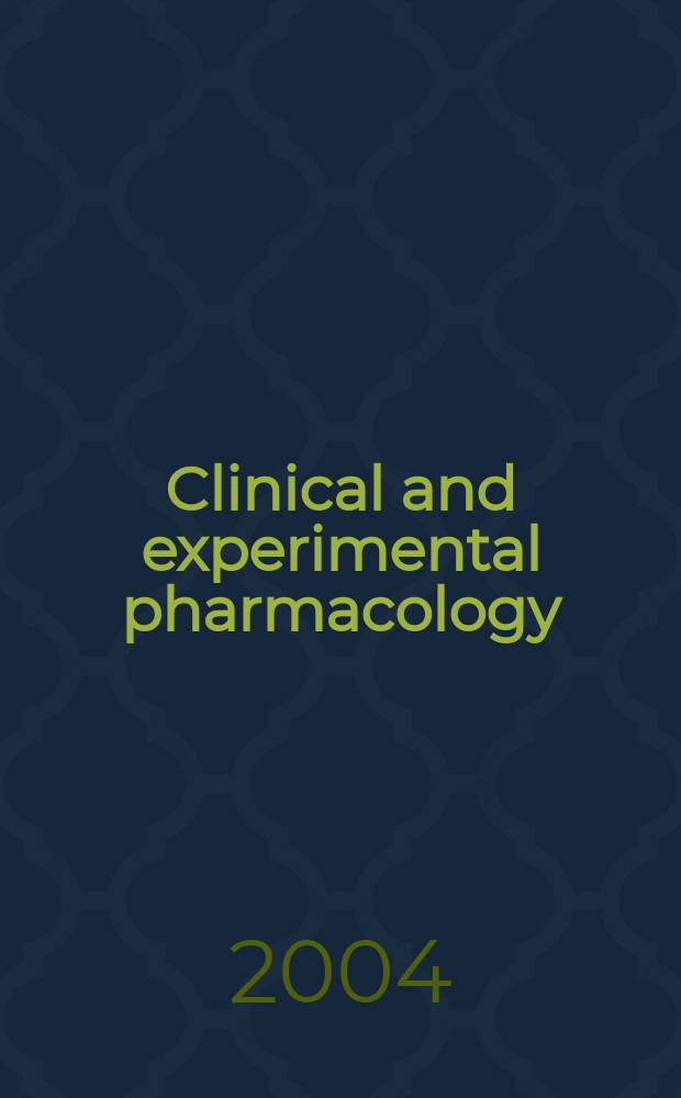 Clinical and experimental pharmacology : Current awareness from Excerpta med. Excerpta med. Sect. 30. Vol.127, №8